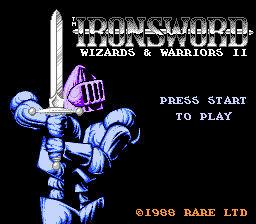 Ironsword: Wizards & Warriors II title screenshot